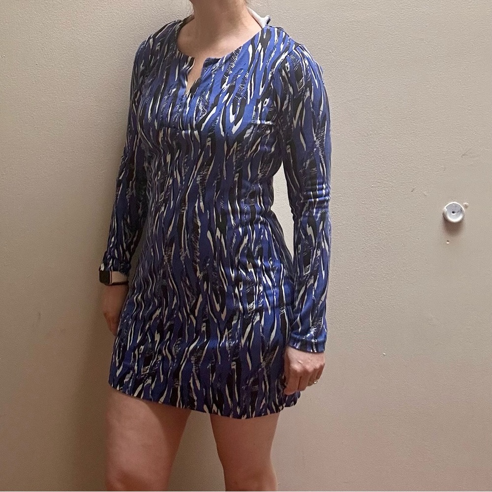 DIANE VON FURSTENBURG 100% Silk Reina Mini Dress Size 6